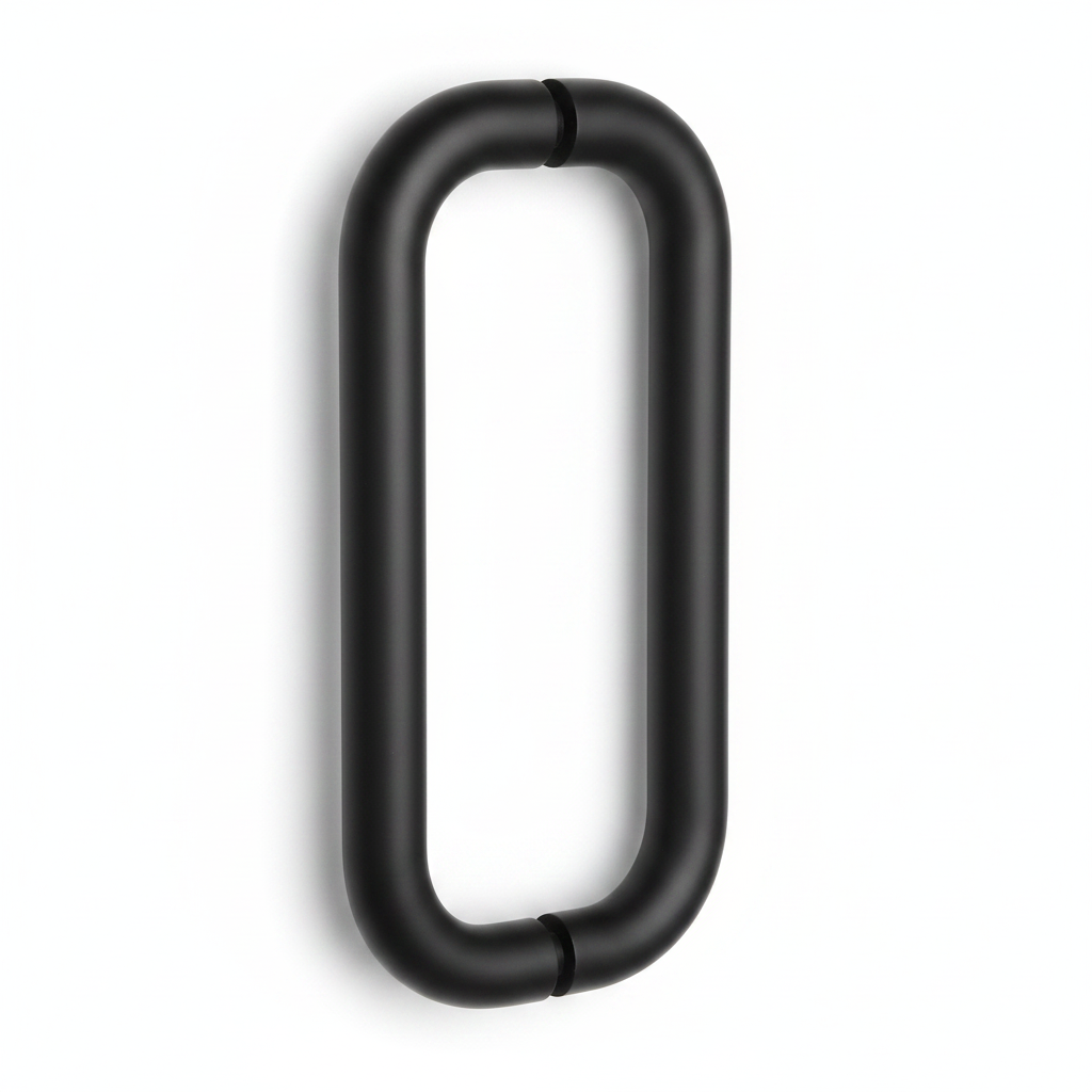 Black Back-to-Back Door Pull Handle