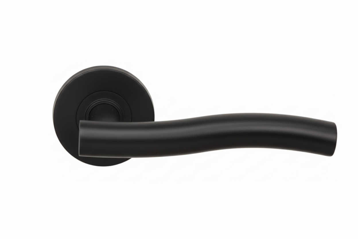 Black door handle