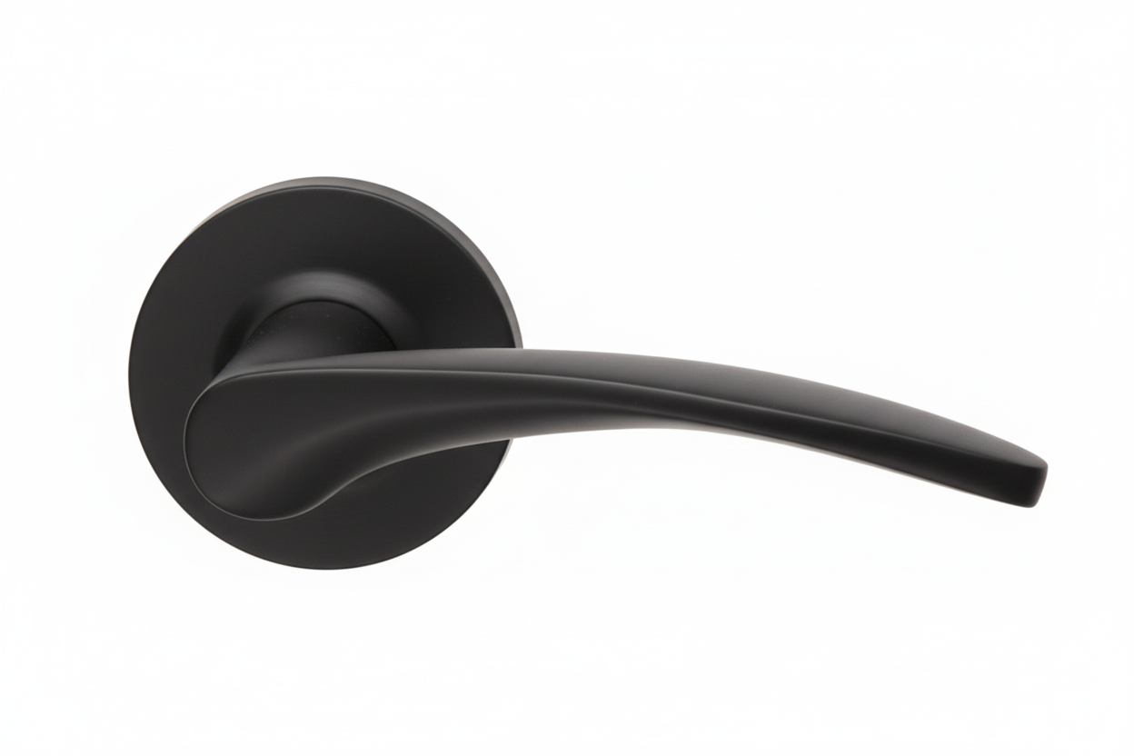 Black door handle
