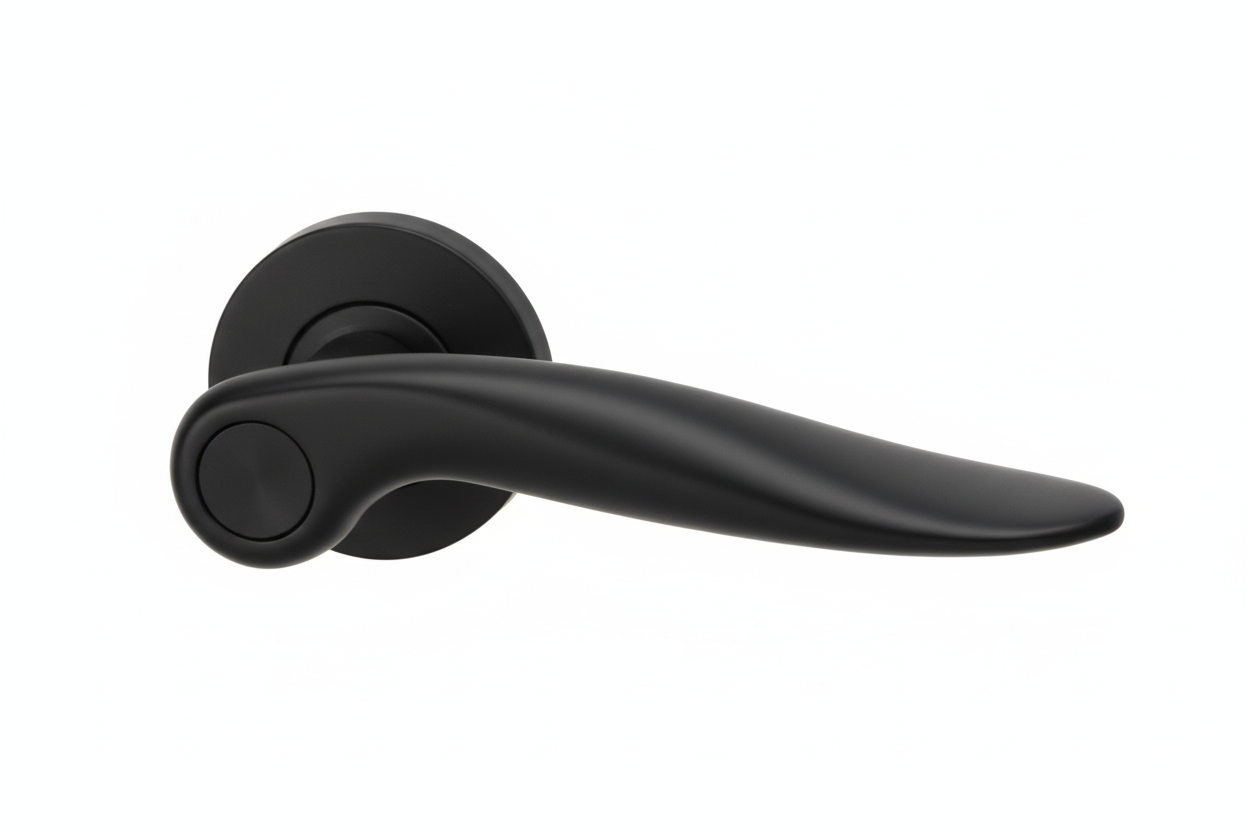 Black door handle