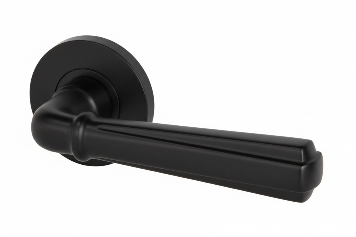 Black door handle