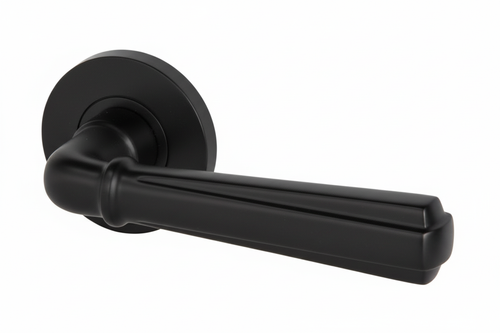 Black door handle