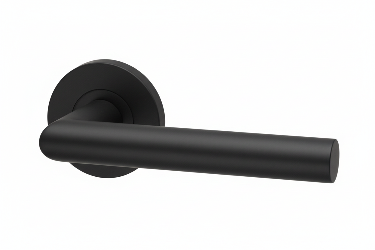 Black door handle